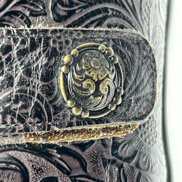 Alegria Shoes EU 40 US 9.5/10 Joleen Molasses Tooled Brown Leather Comfort Clog - Picture 5 of 12